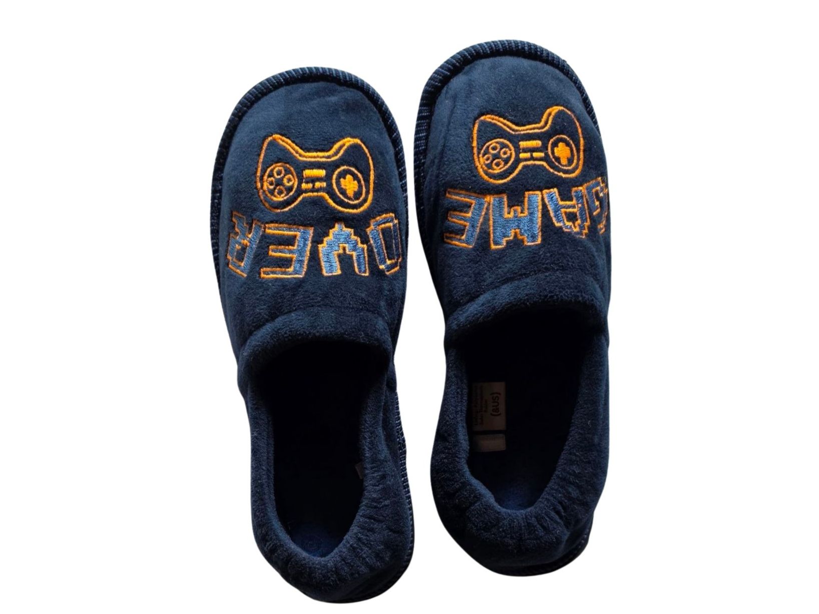 Scarpe per ragazzi: Kinder Pantoffeln Dunkelblau Grösse 38 "Game Over" – Usato da Meiringen venduto da Sell-My-Things 6