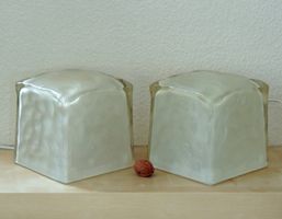Paire de lampes vintages Iviken, verre dépoli, Ikea, 1990s