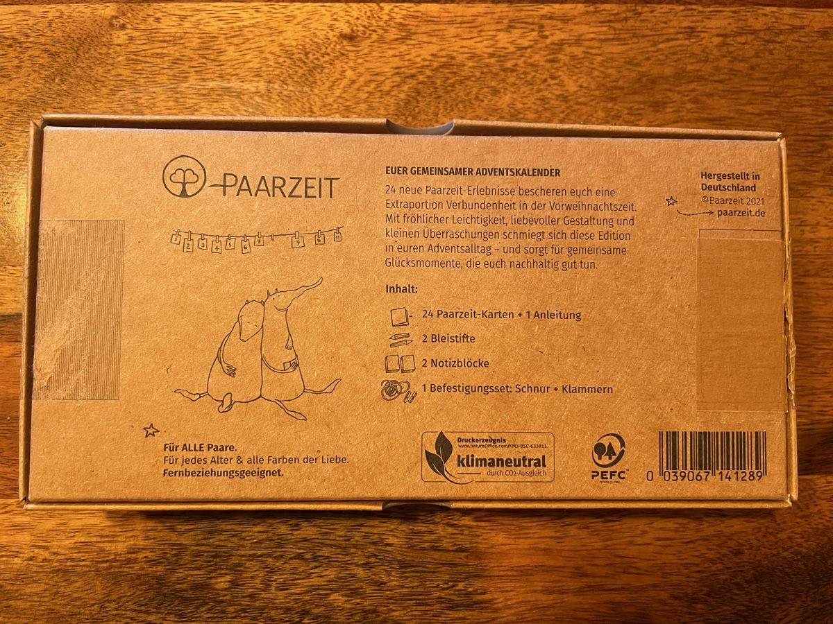 Kalender: Paarzeit Adventskalender – Neu (gemäss Beschreibung) aus Ettiswil von suesueheck 1