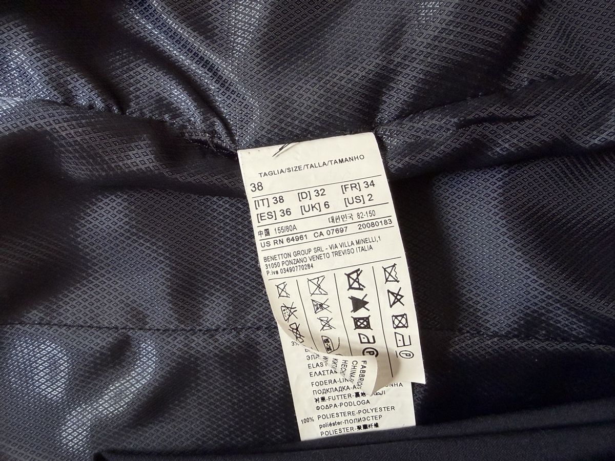 Benetton Completi & Tailleur: Dunkelblauer Benetton Anzug, XS – Usato da Basel venduto da Opina01 4