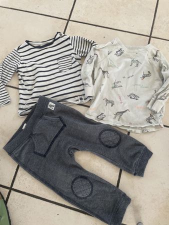 H&M Set Gr. 74/80 Shirts + Hose