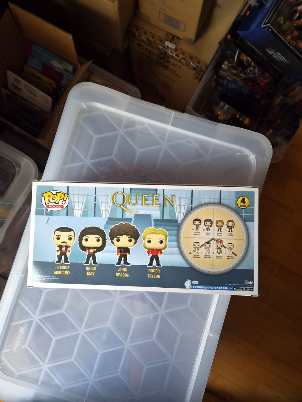 Funko Figuren: Funko Pop Rocks Queen 4-Pack Freddie Brian John Roger – Neu und originalverpackt aus Sisseln AG von schenk-figuren 1