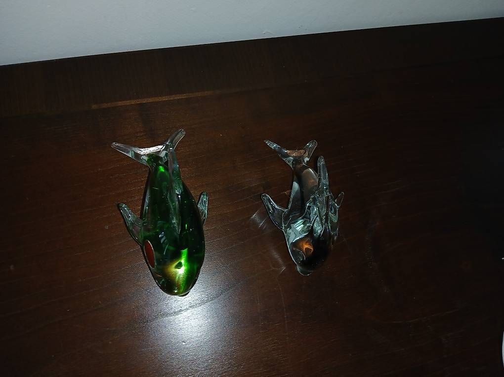 Statuette: Zwei schöne Delphine Glas Murano – Usato da Bäch SZ venduto da Retroandy 1