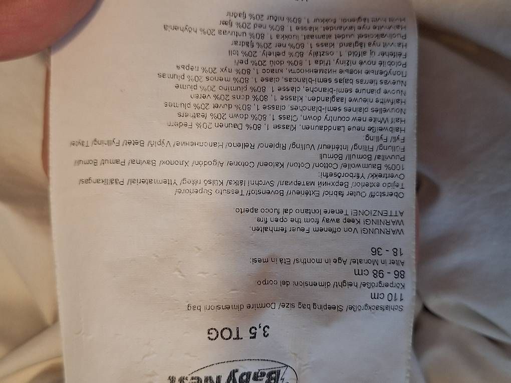 Sacs de couchage: Odenwälder Daunenschlafsack – D'occasion à Pfäffikon ZH par wavto 2
