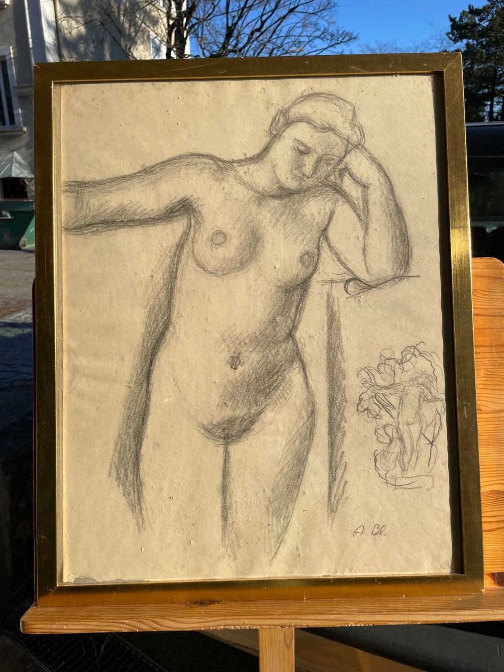 Matite, matite colorate & gessi: A. Blanchet 4 dessins de nu / 4 Akte – Usato da Biel/Bienne venduto da Galaq 2