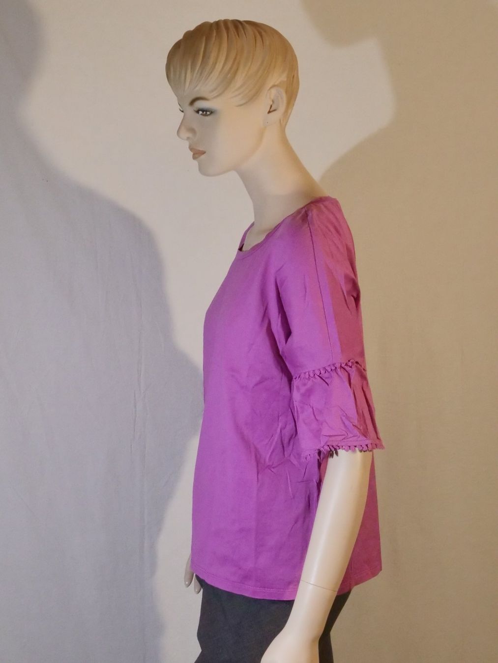 Max Mara T-Shirts: Max Mara Shirt / Halbarmshirt fuchsia Gr. S – Gebraucht aus Lustmühle von Glatisant 6