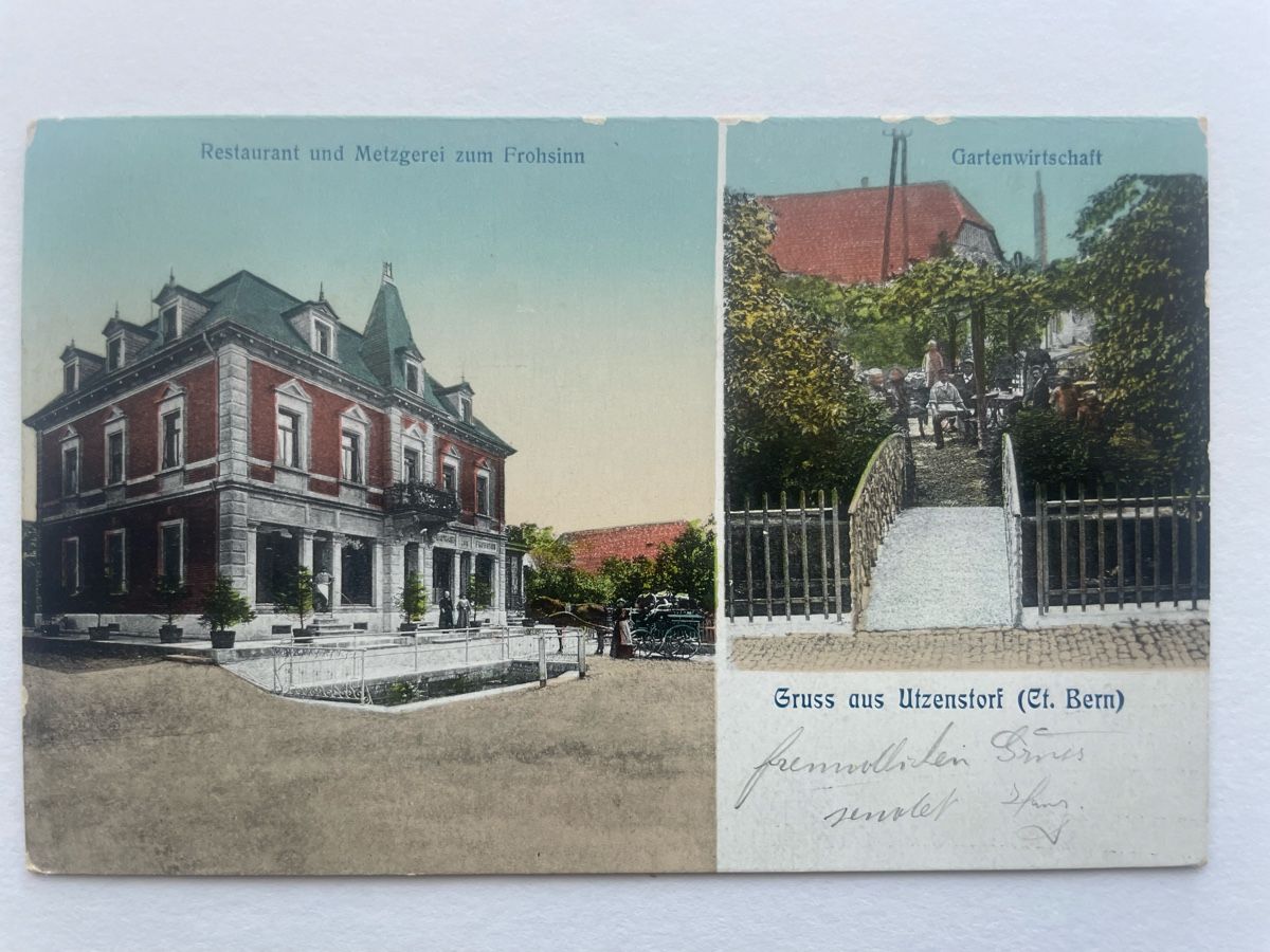 Cartoline postali: Restaurant Frohsinn Utzensdorf  – Usato da Meierskappel venduto da Hala03