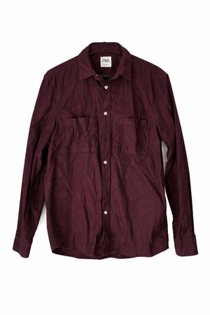ZARA Homme Chemise Bordeaux Casual taille S