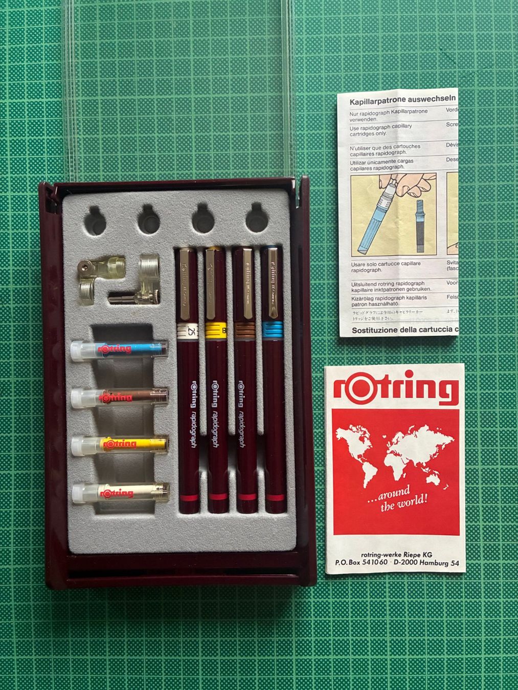 Rotring Rapidograph - Tuschefüller 4er-Satz Stiftset (Neu und ...