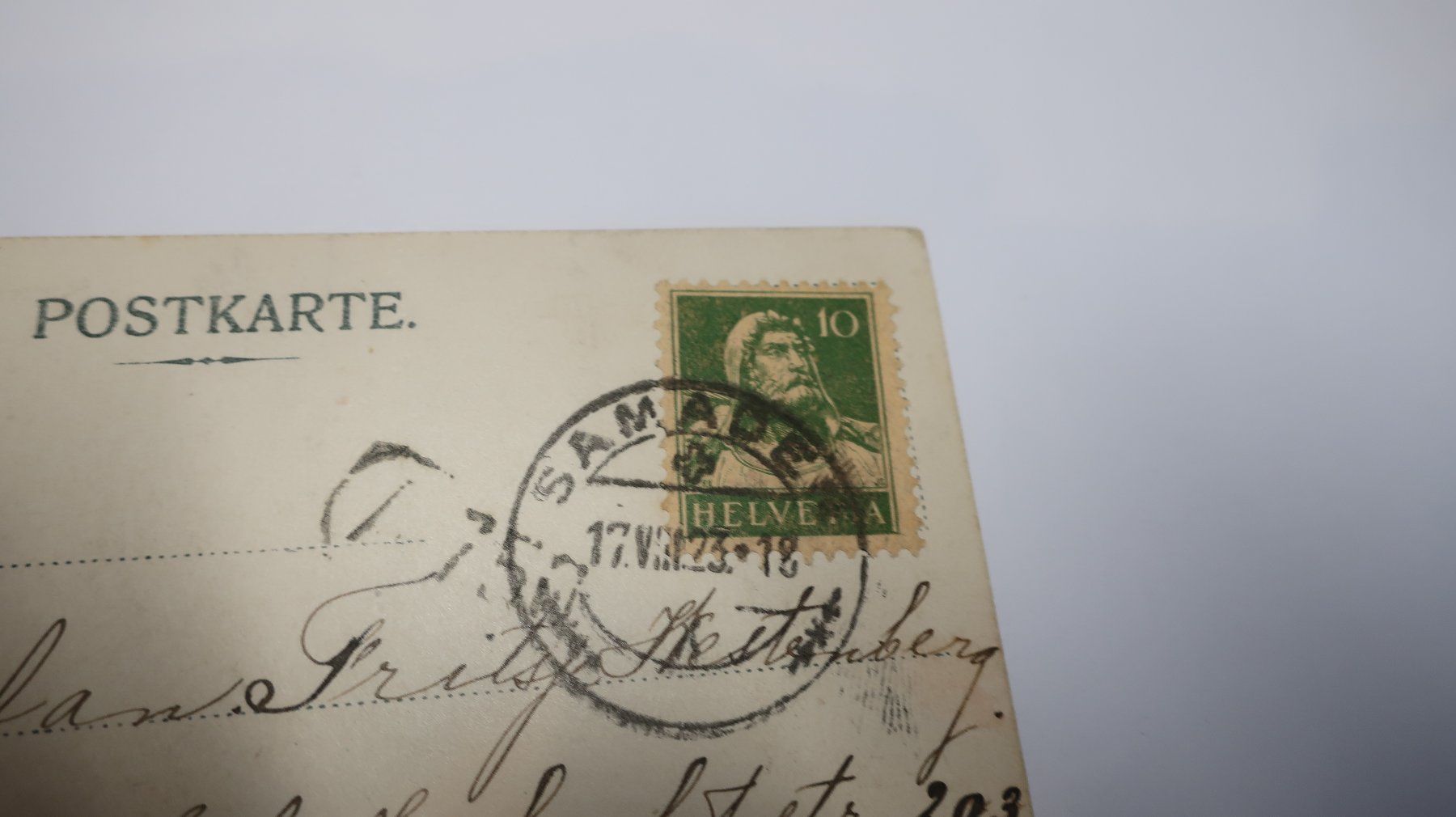 Ansichtskarten: Berninabahn Innviadukt bei St. Moritz 1923 – Gebraucht aus Cormoret von Pascalll2001 5
