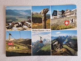 Postkarte Hoher Kasten 1790m mit Ansicht und Stempel