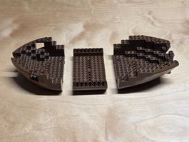 Lego Rumpf Piratenschiff braun