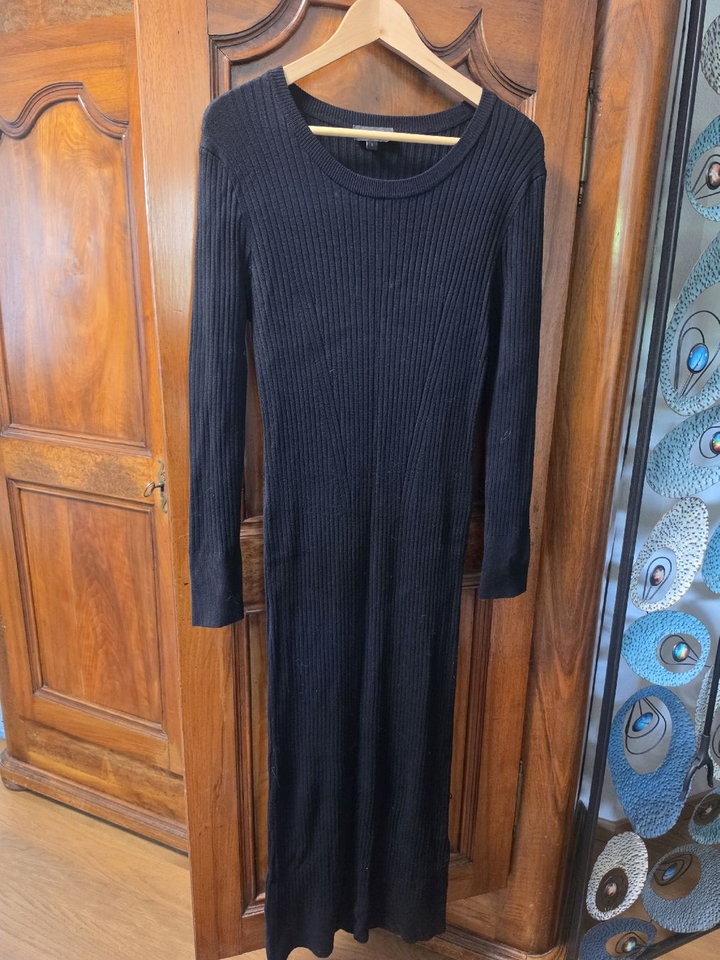 Vestiti: Robe longue côtelée noire taille L – Nuovo (secondo la descrizione) da Massongex venduto da kik_y97b