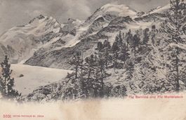 Bernina  GR  mit Piz Morteratsch     um  1 9 1 1