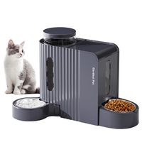 Futterspender Wasserspender 2 Näpfe 6 l Katzen Hunde