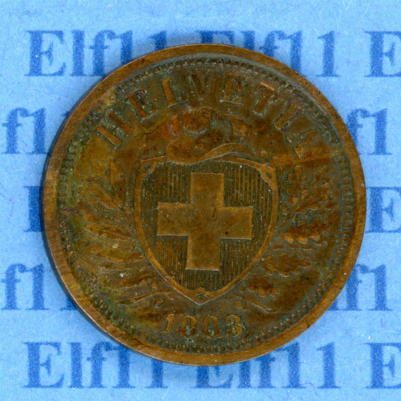 Tutti le monete: CHF___0.02 1883 vz 2 Rappen – Usato da Widnau venduto da Elf11