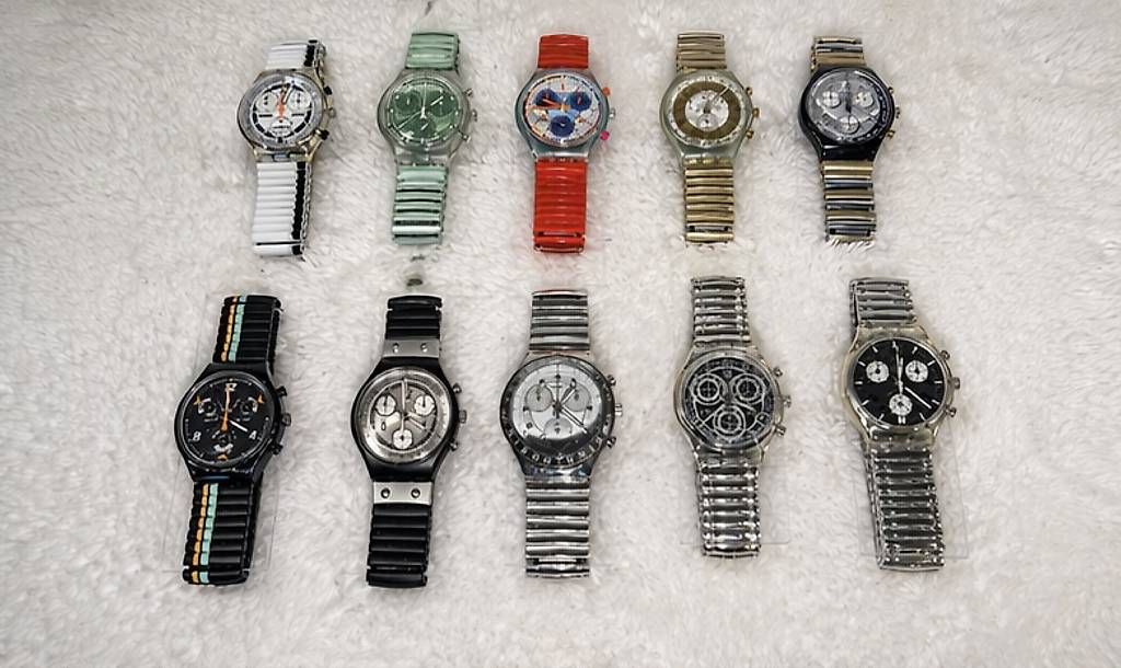 Orologi: Swatch Sammler Set Chrono Mix + Box – Usato da Uster venduto da barkingarky01 3
