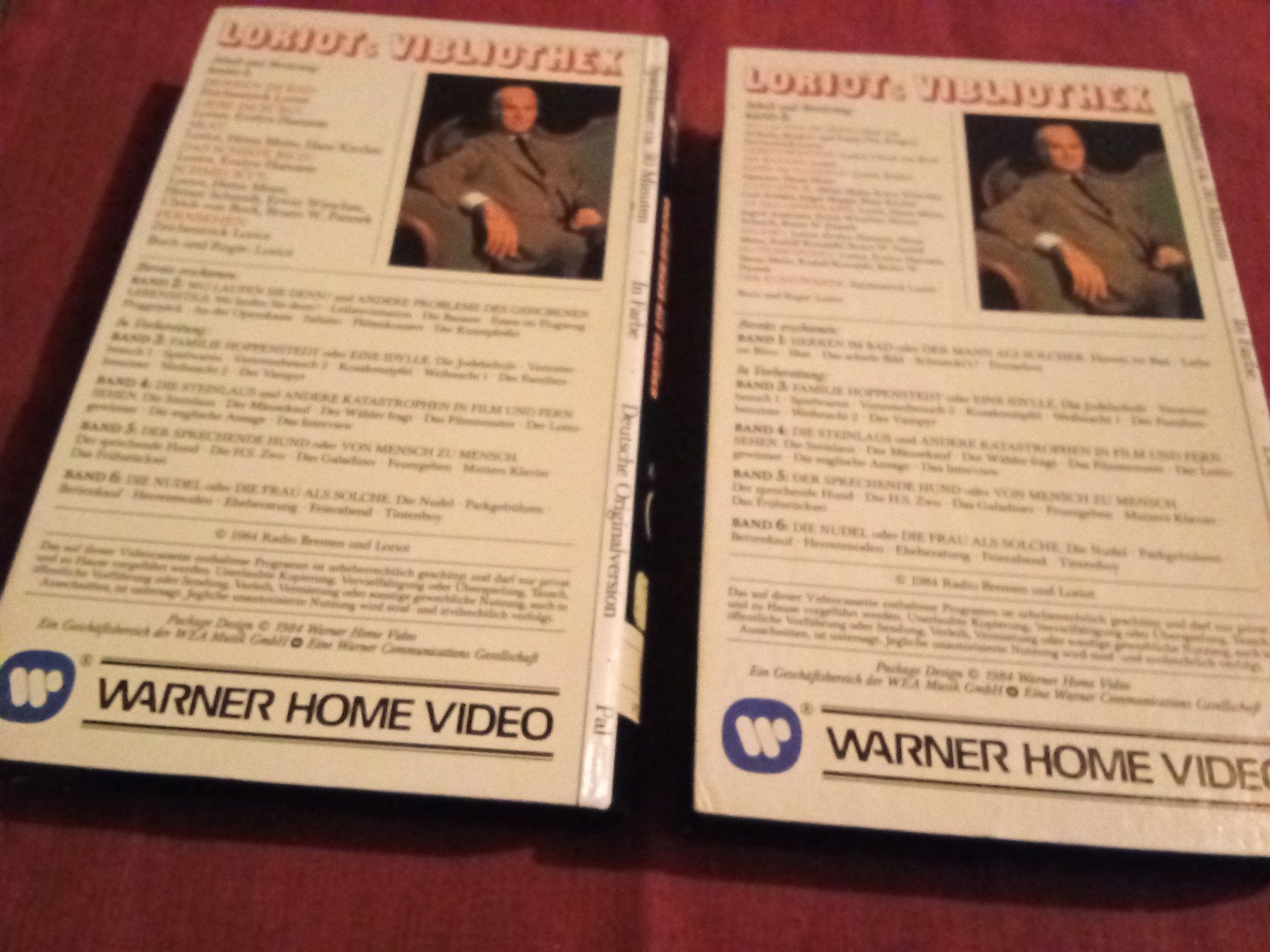 Toutes les VHS: Loriot Band 1+2 Warner Home Video VHS – D'occasion à Remetschwil par Hofiii 1