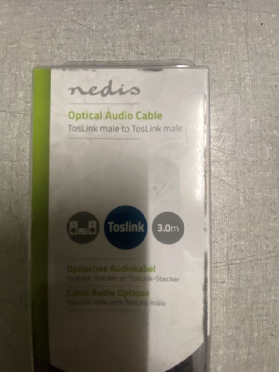 Cavi: optisches Audiokabel 3.0m Länge – Nuovo (secondo la descrizione) da Grossdietwil venduto da mahsoumi 1