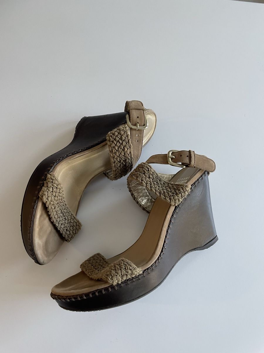 Stuart Weitzman Damenschuhe: STUART WEITZMAN Sandales compensées Taille-40 – Neu (gemäss Beschreibung) aus Genève von rom_8nwv 2