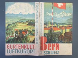 Litho-Prospekt Gurten–Kulm Luftkurort Bern 1931 /Lithografie