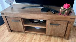 Lowboard, TV-KOMMODE, TV-SCHRANK braun, dunkelbraun QUADRATO