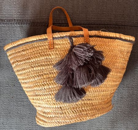 BOHEMIA Bastkorb / Strohtasche/ Strandtasche neuwertig