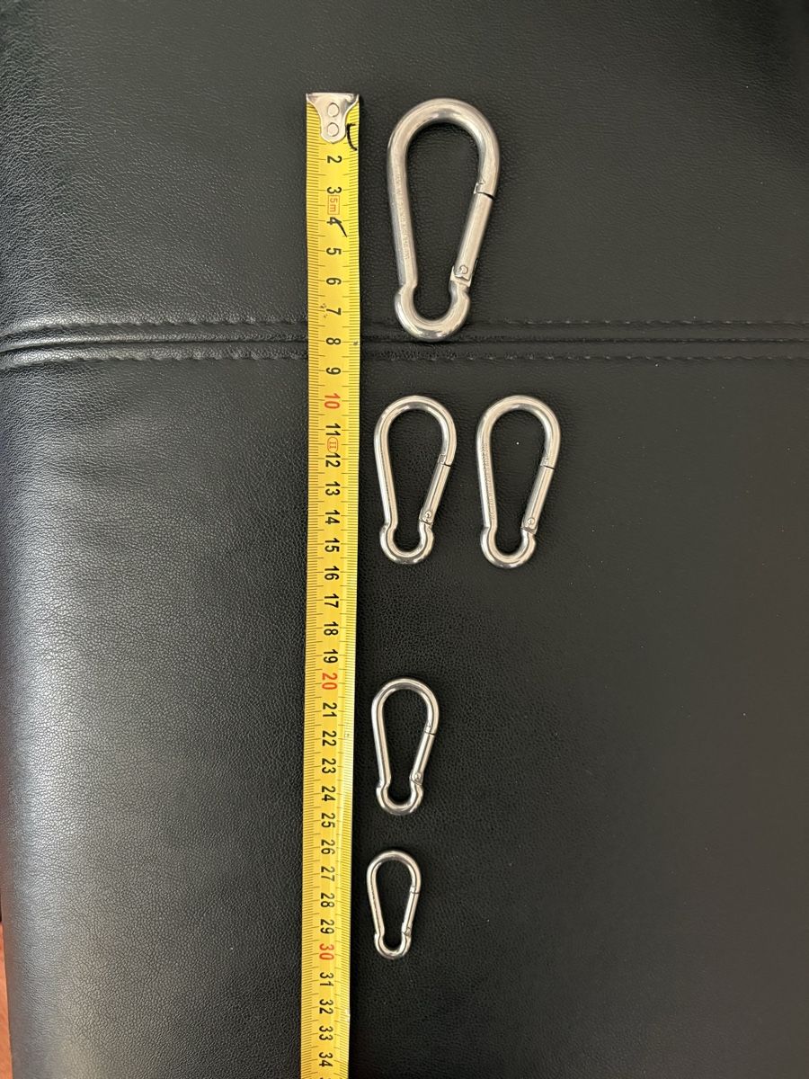 Attrezzatura da arrampicata: Karabinerhaken Set. Edelstahl – Nuovo (secondo la descrizione) da Sargans venduto da AP7320 1