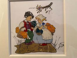 Alte Hinterglasmalerei