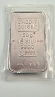 50g Silberbarren Credit Suisse 999 – eingeschweisst Nummer