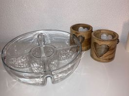 Glas Bar snack bowl Aperitif Schale