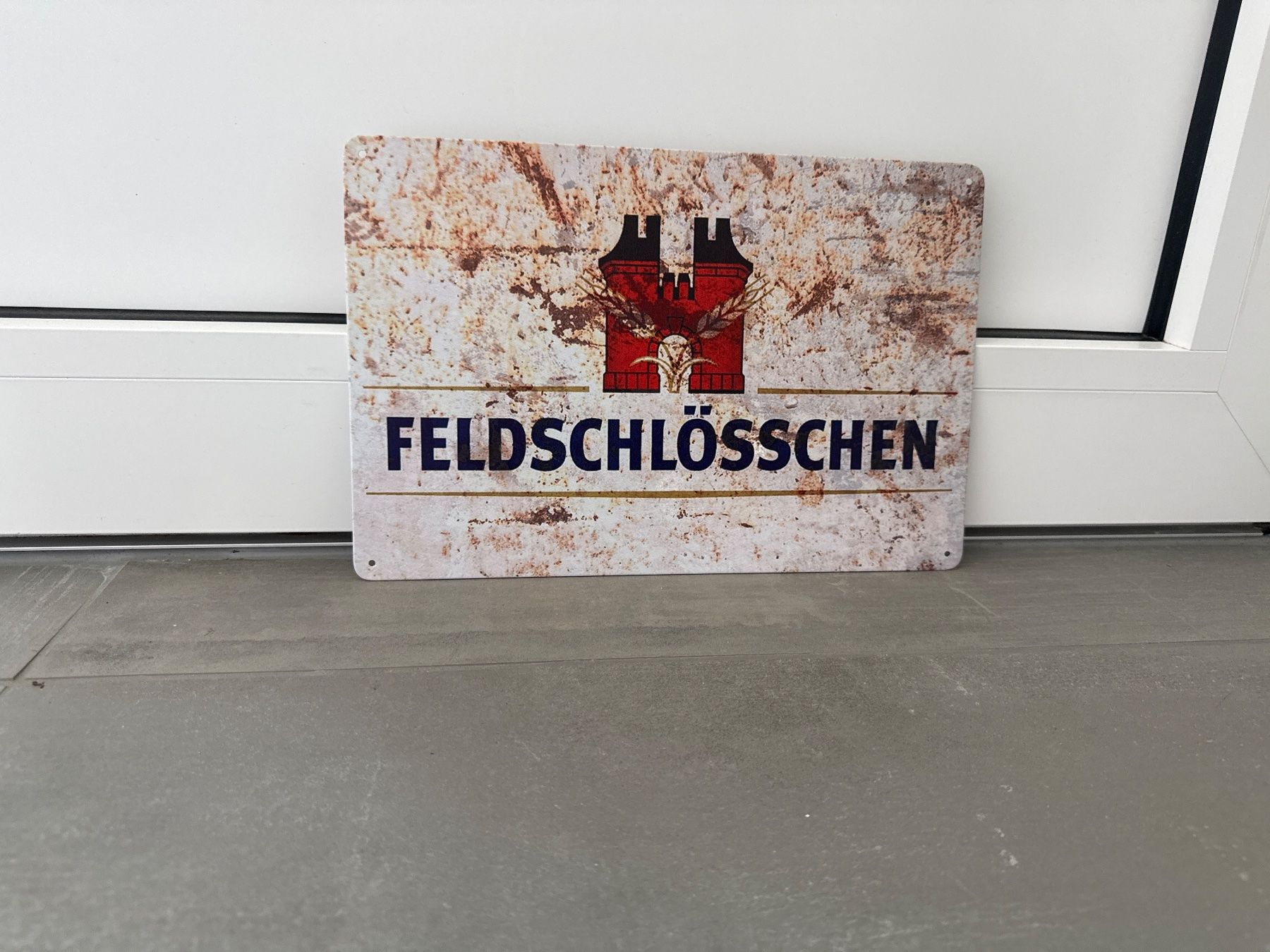 Feldschlösschen Schilder: FELDSCHLÖSSCHEN BIER Vintage Blechschild – Neu und originalverpackt aus Seon von Aaargauer01 3