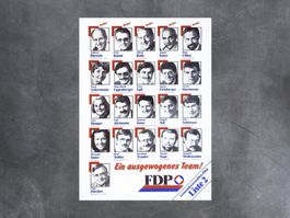 Plakat FDP «Gemeinderatswahlen 1984»