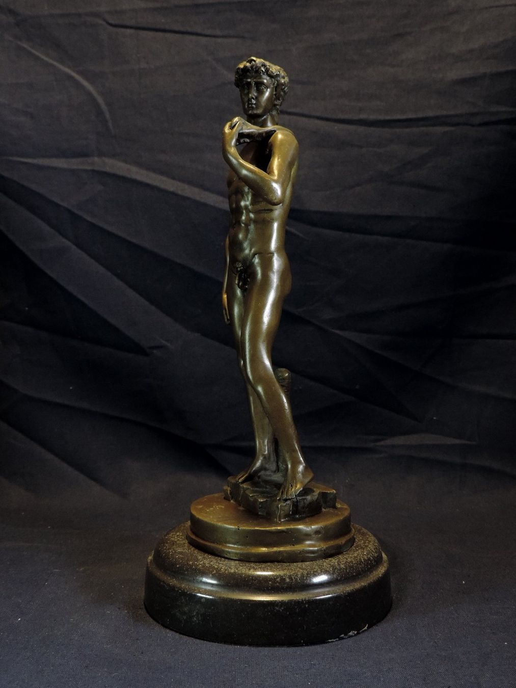 Sculture & Statue: Bronzefigur David von Michelangelo – Usato da Duggingen venduto da roterbambus 1