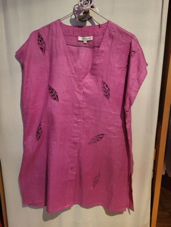 Camicia color fucsia in lino tg. XL
