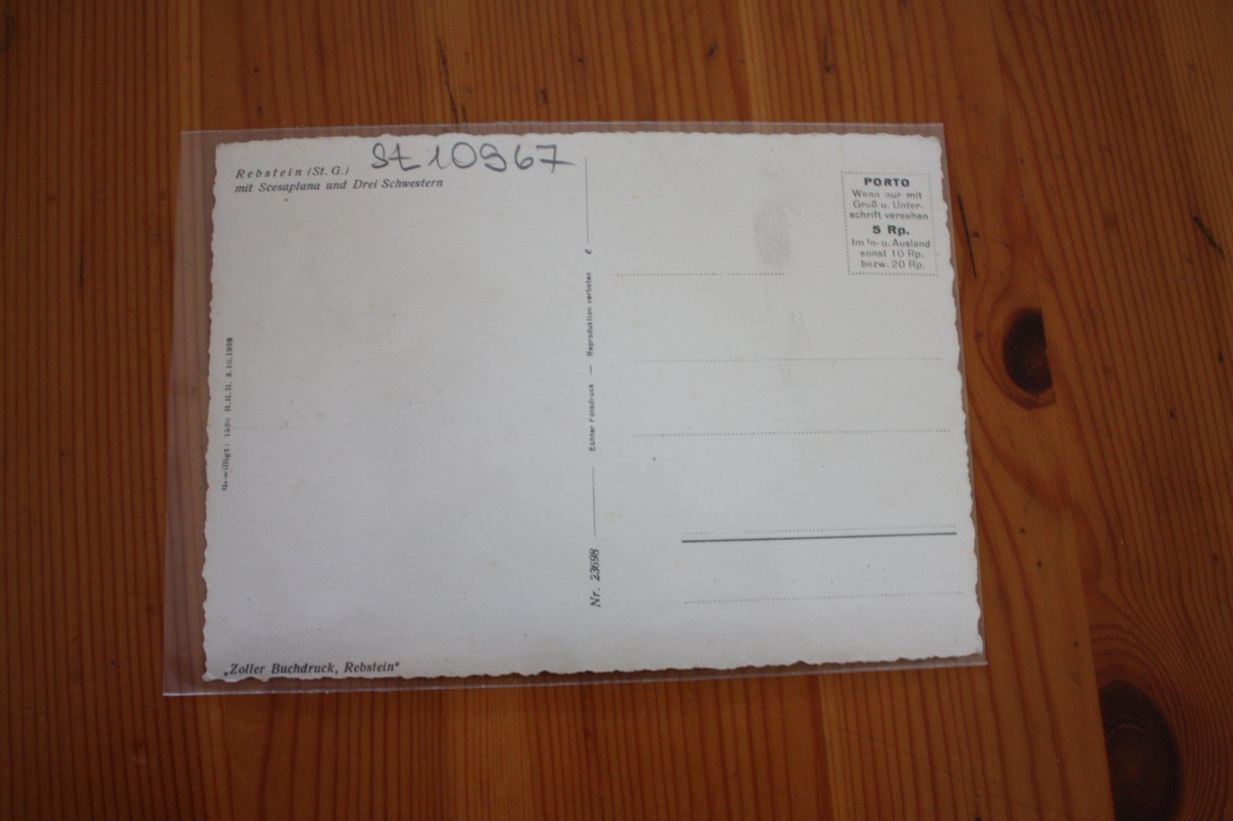 Cartoline postali: Rebstein Rheintal – Usato da Altstätten SG venduto da sulim 1
