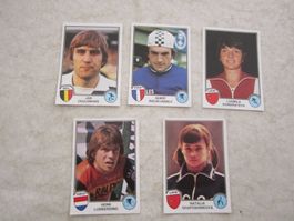 5 X PANINI EURO-FOOTBALL 82( BILDLI)