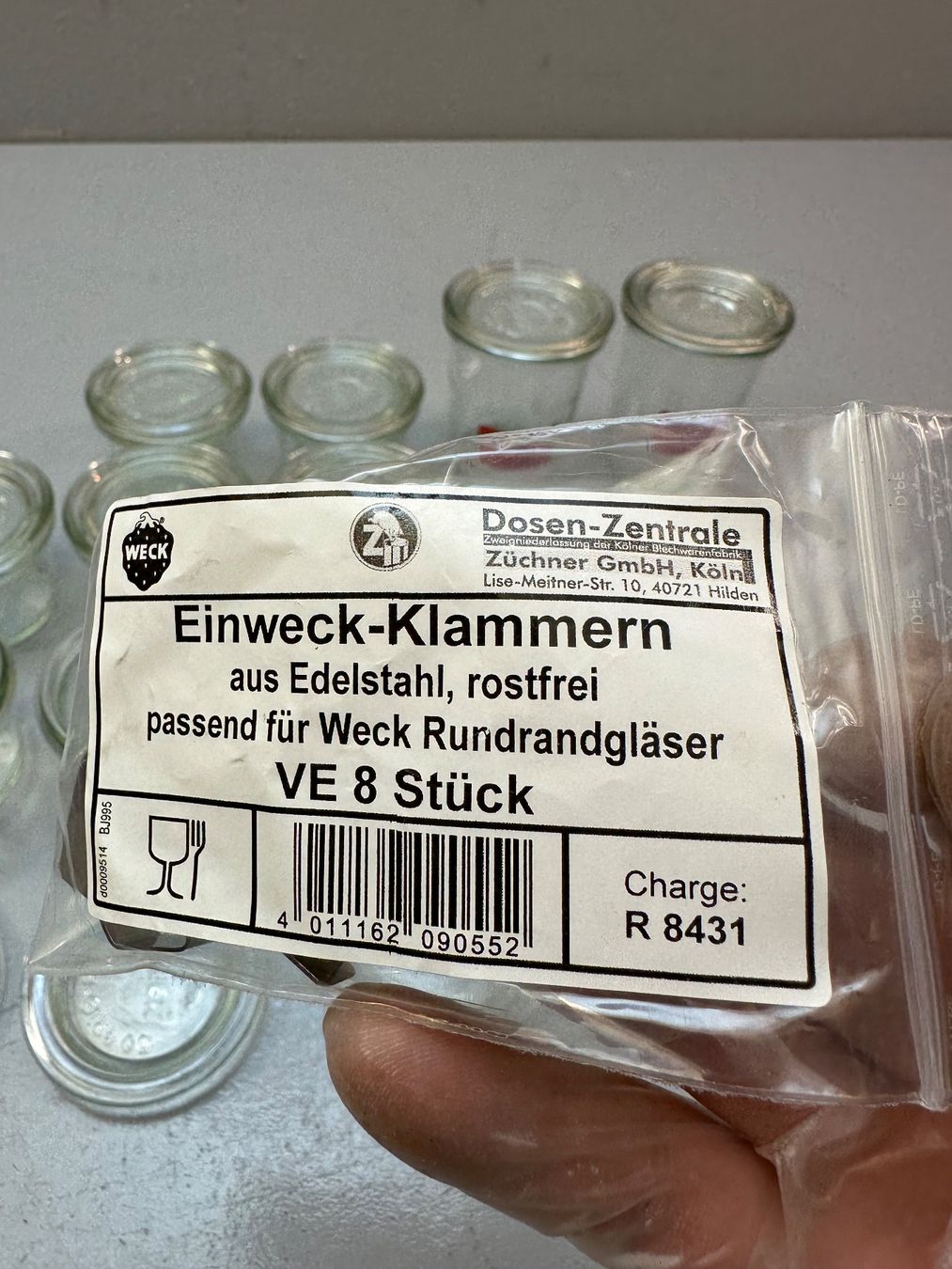 Weck Contenitori & Simili: EINMACHGLÄSER AB 1.- !!! – Usato da Zürich venduto da NIKI777 4