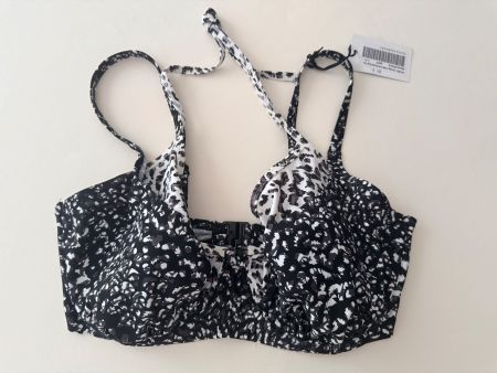 POUR MOI, Bikini-Top, Grösse 80H (UK 36FF), Schwarz/Weiss