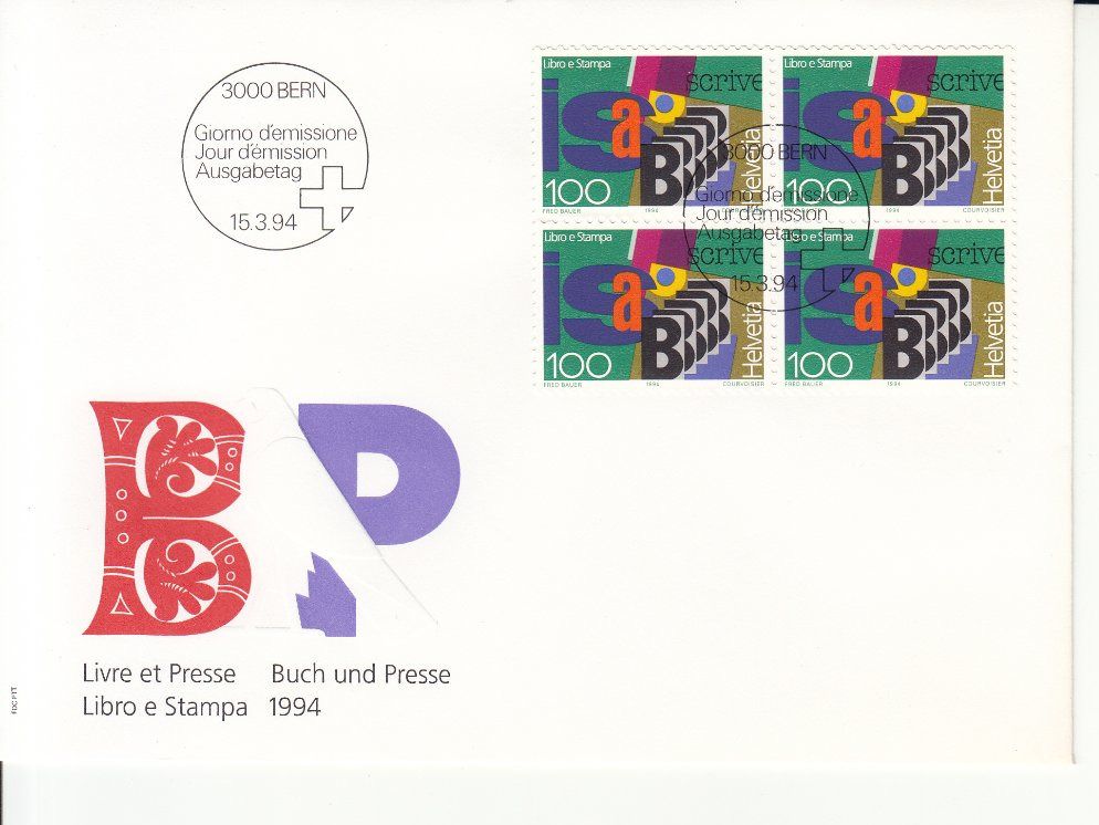 Tutti i francobolli: SBK 860 - 862 im 4er-Block FDC – Usato da Bürglen TG venduto da StampGraf 3