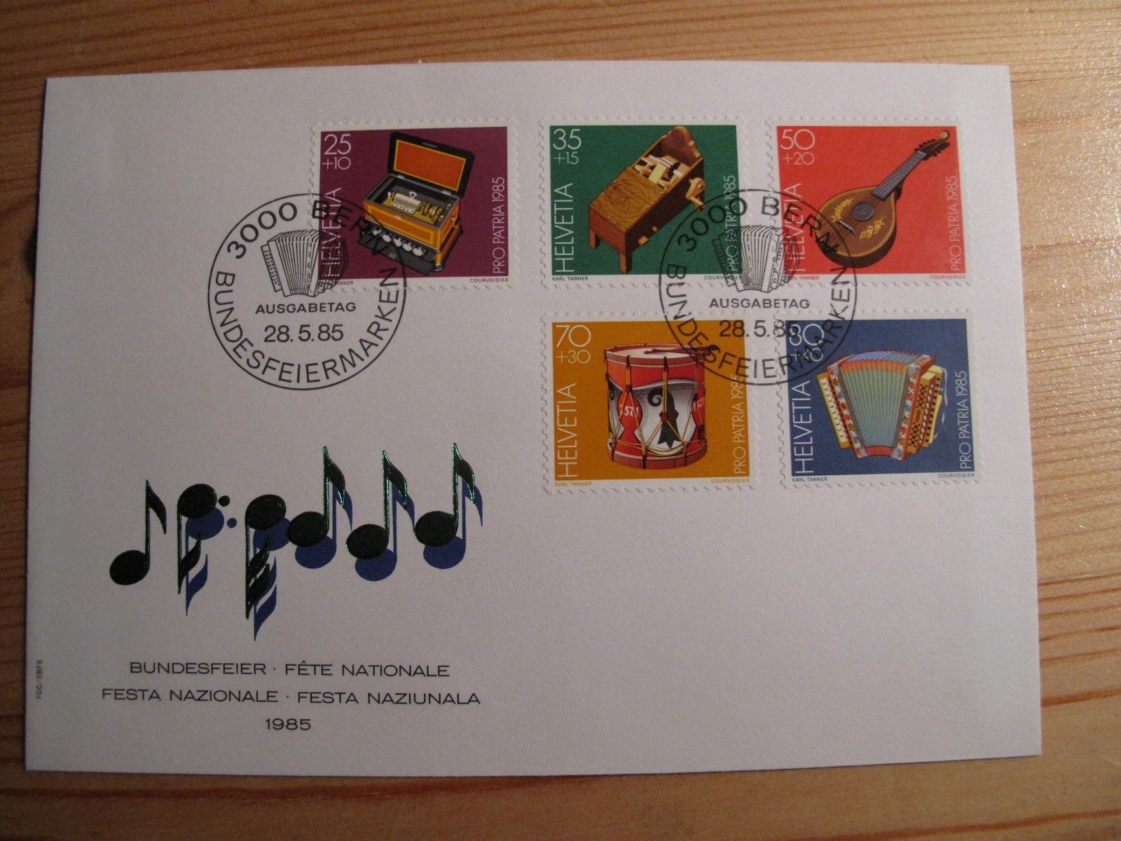 Tutti i francobolli: Pro Patria 1985 FDC – Usato da Wil SG venduto da fva01