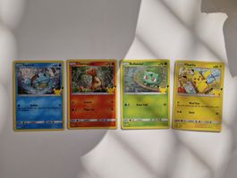 25  anniversary set pikachu charmander ...Englisch