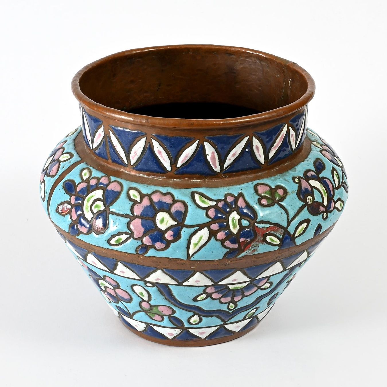 Vasi per fiori: Antiker syrischer Cachepot mit Email, Orient – Usato da Bern venduto da chamunda