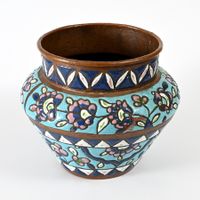 Antiker syrischer Cachepot mit Email, Orient