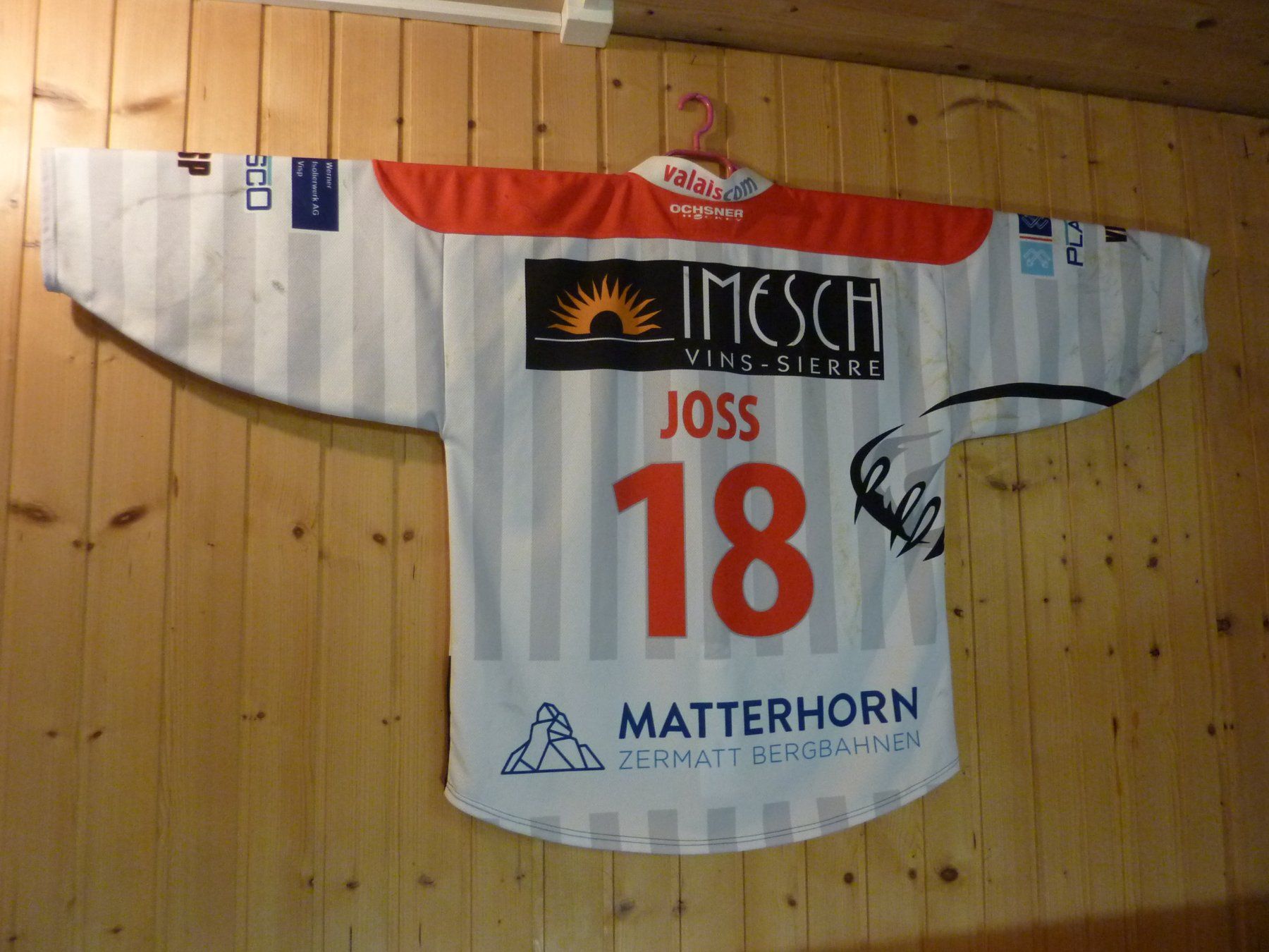 Canottiere & Pantaloni: EHC Visp Game Worn Trikot – Usato da lausen venduto da Beat550 1