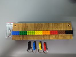 Schlüsselbrett Lego 4er