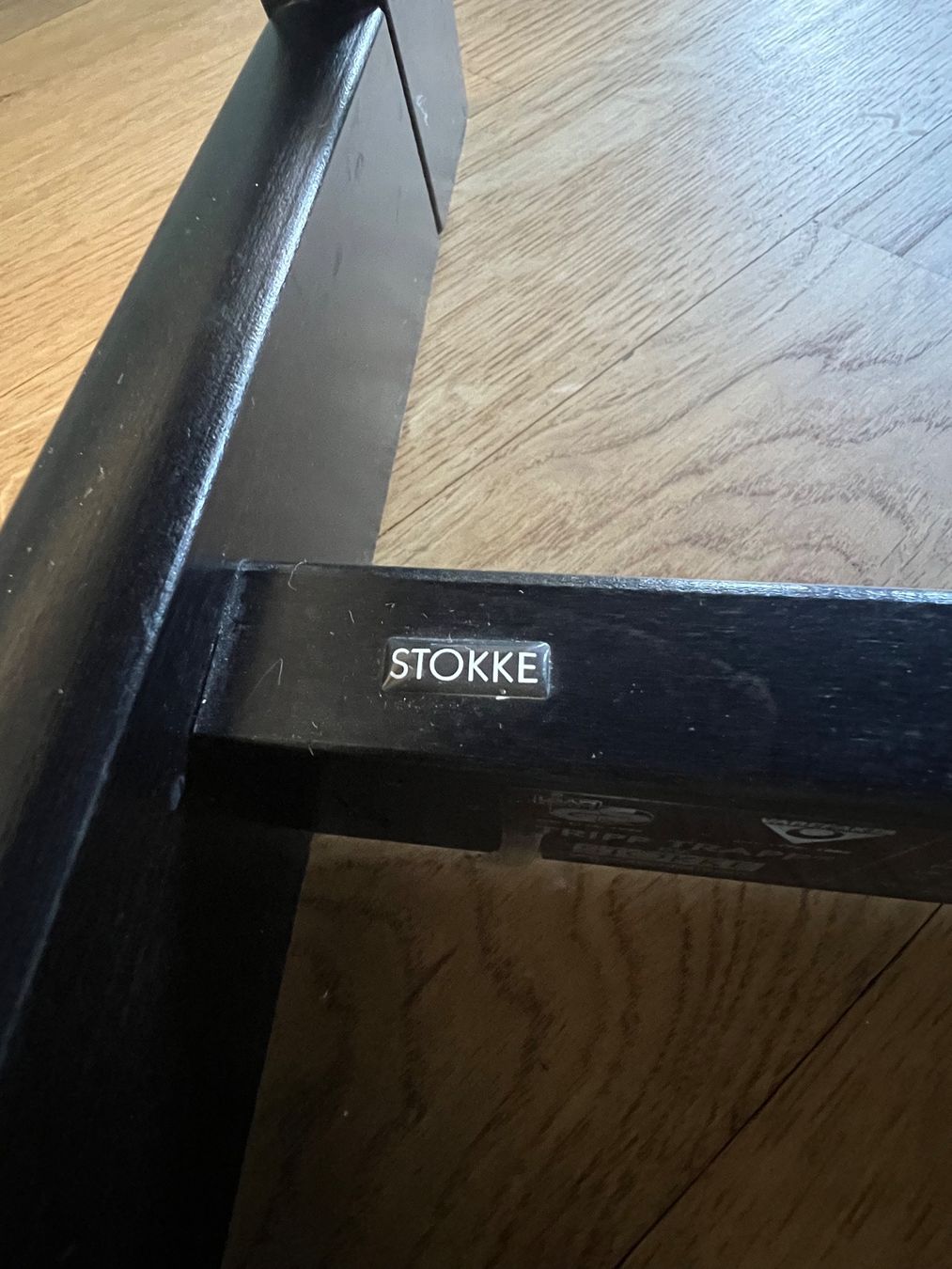 Stokke Seggioloni: Tripp Trapp von Stocke. Schwarz. – Usato da Thun venduto da mantschgi 3