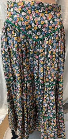 ROWE TYROL Vintage Trachtenrock Maxirock – Blumen – Gr. 38