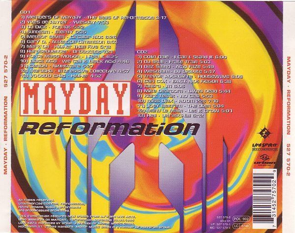 CD: MayDay REFORMATION   Electronic Techno Hard Trance Acid 2CD – Usato da Kandergrund venduto da Sososo 1