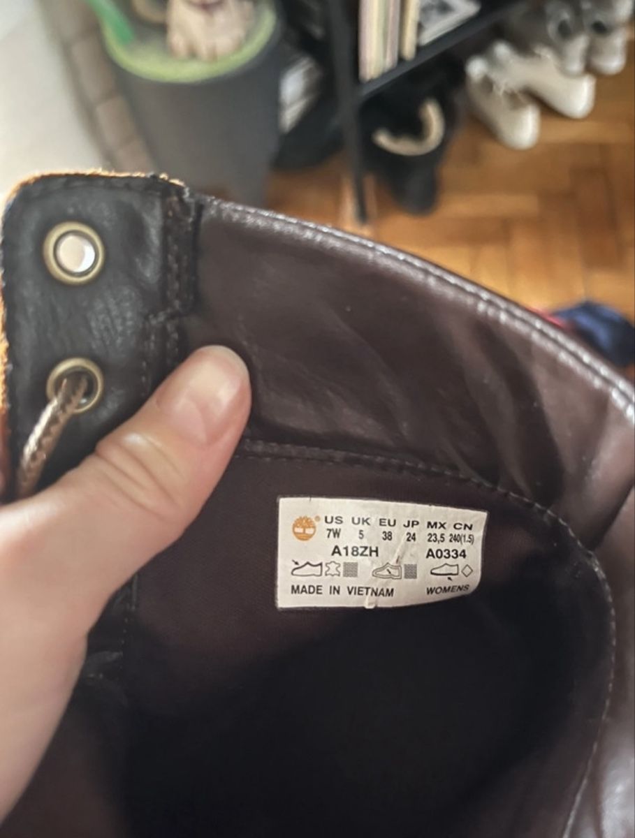 Timberland Scarpe da donna: Timberland Bottines à lacets en cuir taille37 – Usato da Yverdon-les-Bains venduto da mat_tv6q 5
